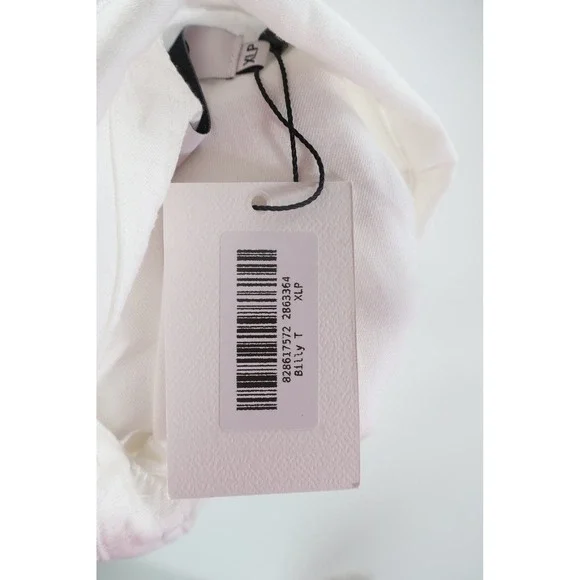 Billy T Shirt Button Down Short Sleeve XLP White Lyocell Casual Workwear - Picture 4 of 6